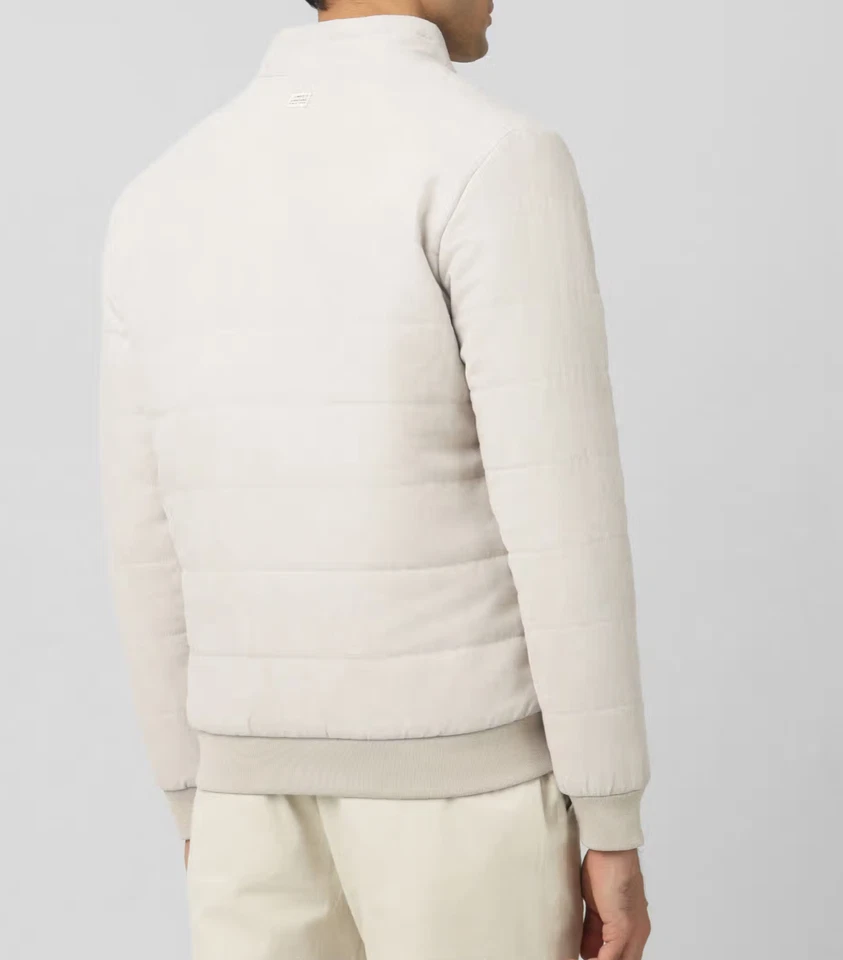 Men White Pure Suede Leather Jacket Slim Fit Trucker Jacket Custom Size S M L XL - Image 4 of 4