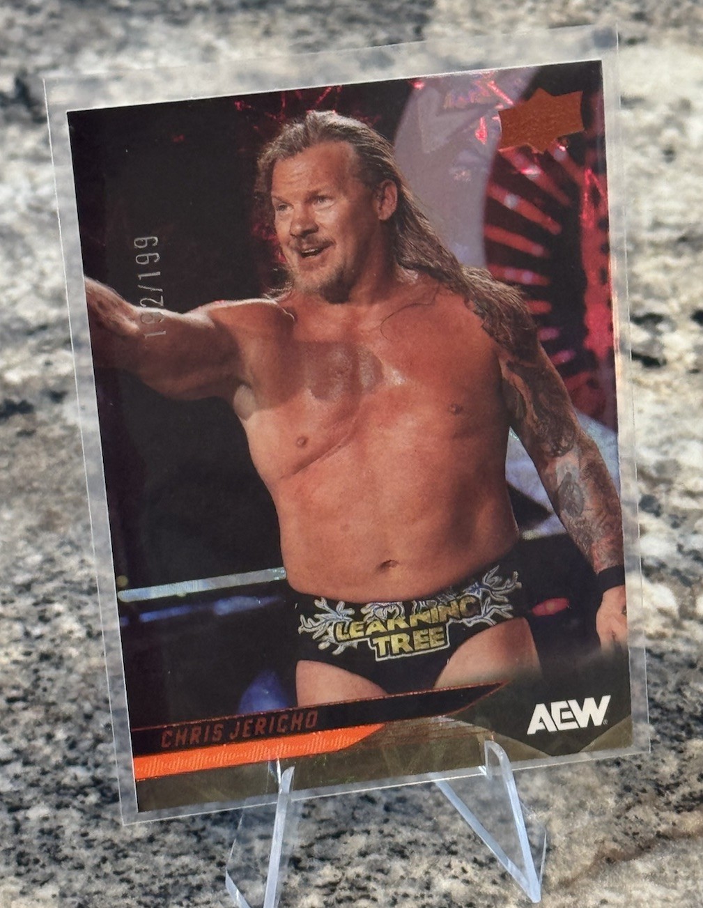 Chris Jericho 2025 Upper Deck AEW Card Dynamite Parallel #18 192/199 Numbered SP