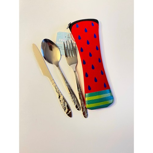Cutlery Set for Carrying, 3-Piece Cutlery Set for Camping, Picnic, Work, Hiking