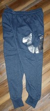True Religion Loungewear Gray Blue Joggers Sweatpants Silver Logo Men s Medium