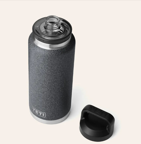 Stainless Steel Insulated Water Bottle Chug Cap Vacuum Travel Black 36 oz