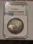 1925 Peace Silver Dollar MS65 PCI Toned Holder