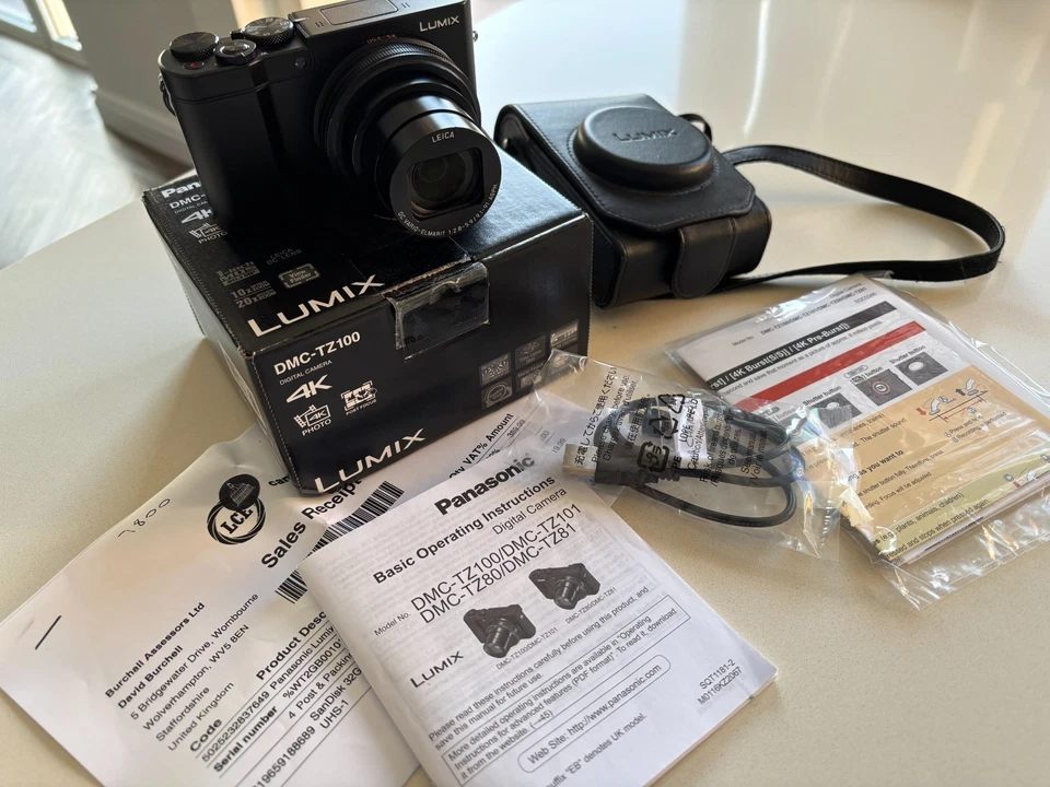 Panasonic LUMIX TZ100 Compact Camera - Black, photo 1 of 5