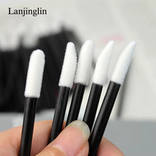 5/50 Pcs Lip Brush Reusable Makeup Brushes Lipstick Applicator Wands Eyelashes E