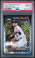 PSA 10 Cade Horton 2024 Topps Pro Debut Chrome Xfractor GEM MINT POP 1 CUBS ROY