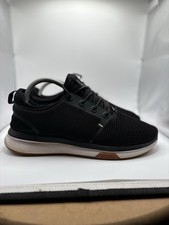 Kuru Womens Atom Walking Sneakers Shoes Black White Plantar Fasciitis Size 9.5 W