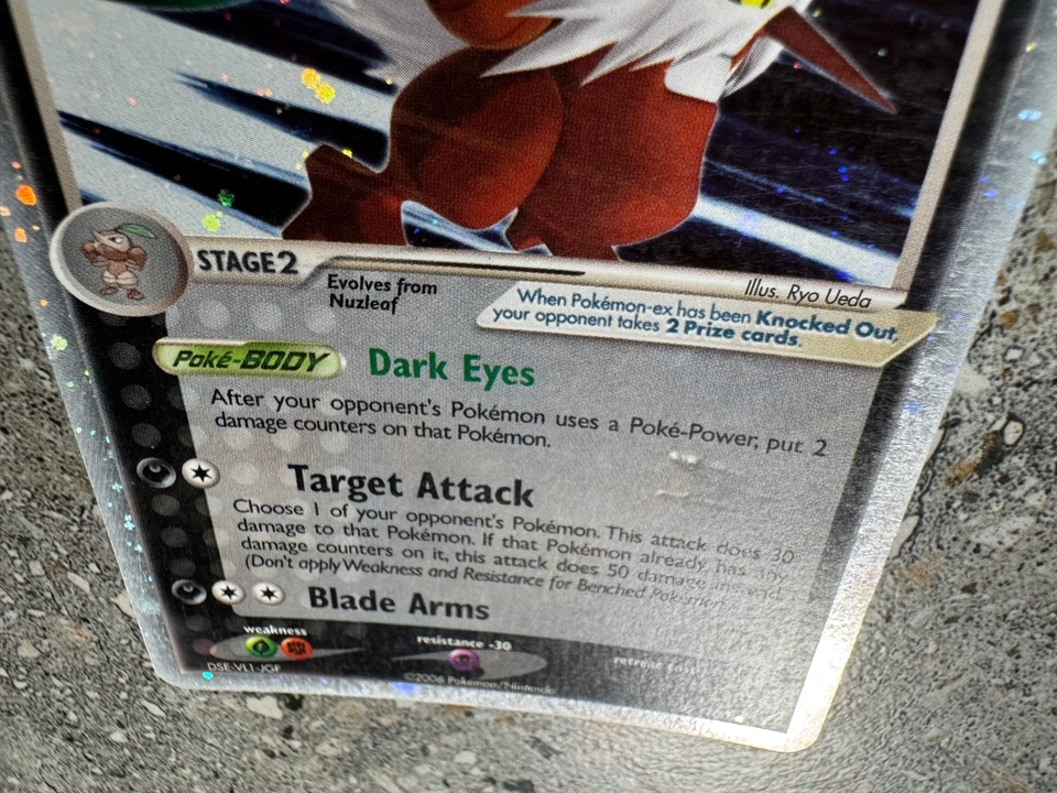 Pokemon TCG Cards Shiftry ex 97/100 Crystal Guardians Ultra Rare * Dent * - Image 4 of 4
