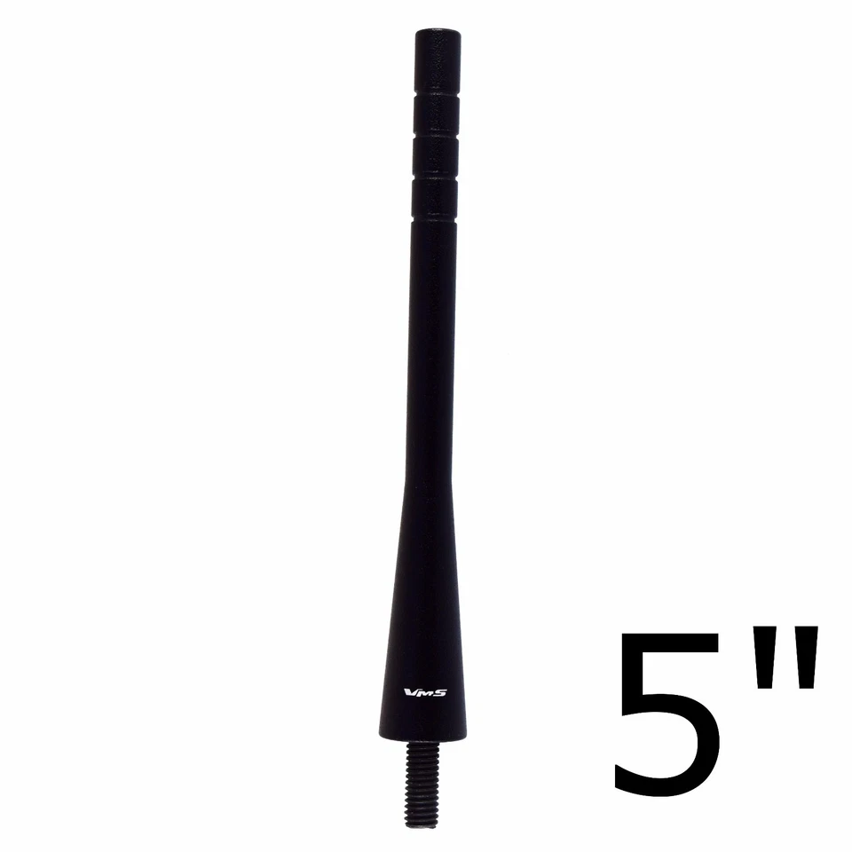 ANTENA RECHONCHA CORTA ALUMINIO BILLET NEGRA AM FM 5" PARA FORD MUSTANG 79-14 NEGRO Foto 3 de 4