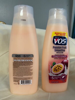 2 x VO5 Moisturizing Conditioner PASSION FRUIT SMOOTHIE w/Soy Milk 15oz EA