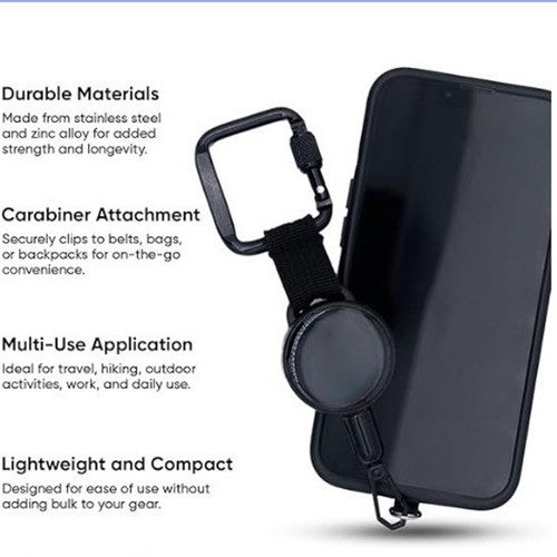 Retractable Anti-Theft Phone Holder Cellphone Lanyard Strap Smartphone - Picture 5 of 12