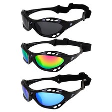 3 Pairs Birdz Seahawk Polarized Sunglasses Black Smoke  Pink/Green Mirror Lens