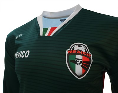 Mexico Fan Soccer Jersey Exclusive Design Long Sleeve | eBay