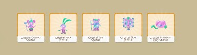 Animal Jam Play Wild Crystal Statue Bundle (Members Only Items)
