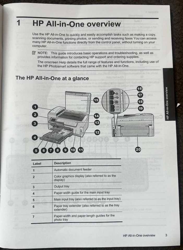 NEW HP Photosmart C7200 All-in-One series - Basics Guide 2007 - Image 4 of 4