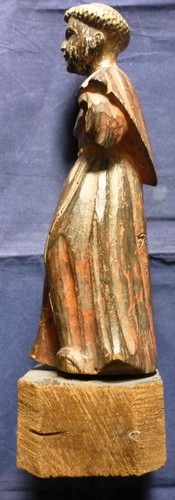 alte polychrome christliche Figur - Picture 4 of 8