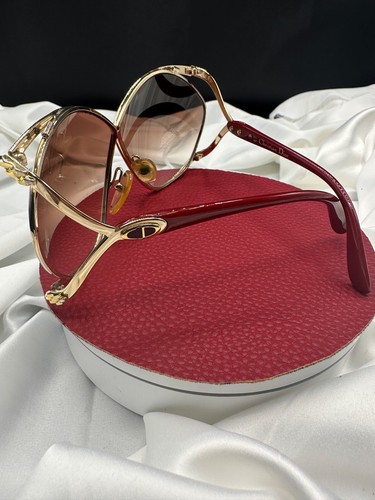 CHRISTIAN DIOR Vtg Butterfly Lunettes Sunglasses w/ case.Made in Austria. - Picture 12 of 16