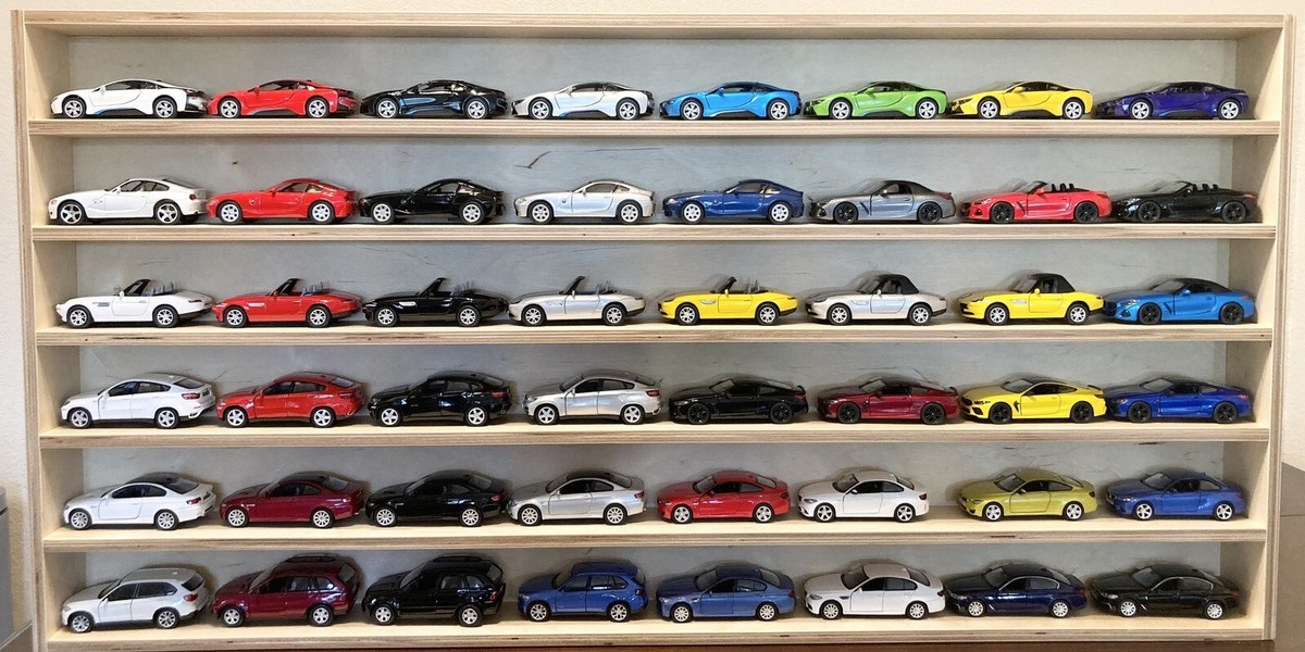 Lot of (48) BMW KINSMART DIE CAST MODEL CARS, SCALE 1:34 (no Shelf 