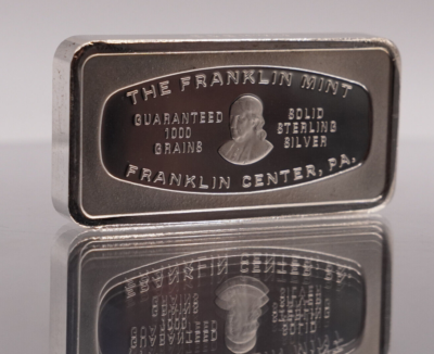 Farmers Bank Delaware First State 1971 Franklin Mint 2oz 925