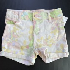 NWT Baby Gap Girls Denim Shorts Pastel 18-24m Shortie Super Cute For Spring 