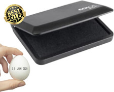 Handy Stamps Micro 1 Ink Pad with Black Food Grade Ink for Marking Eggs