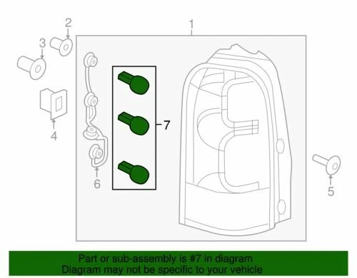Bombilla de lámpara trasera genuina GM 1995-2021 Chevrolet Pontiac Buick Oldsmobile 12450108 Foto 2 de 2