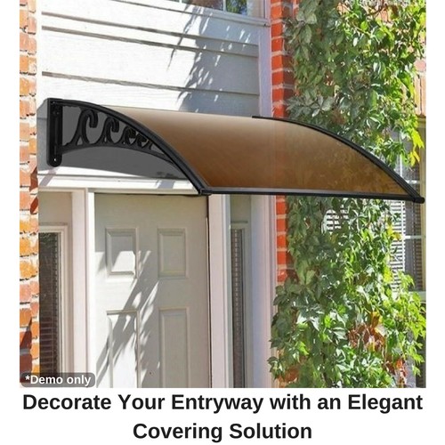 Home Window Awning Canopy Outdoor Front Cover House Shade 1m x 3m 1m x 2m - Picture 51 of 54