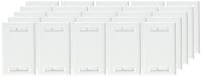 HUBBELL IFP11WHubbell Flush Phone/Data/Multimedia Wall Plate, 1 Gang, 1 Port, Wh