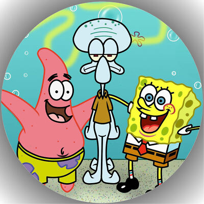 Tortenaufleger Geburtstag Tortenbild Fondant - Oblate Spongebob P8