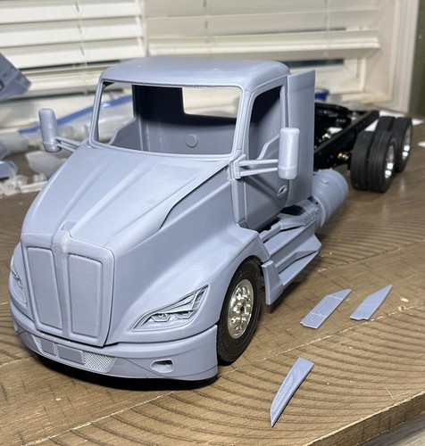 rc tamiya 1/14 truck body parts Kenworth 1:14 T800 W900 T-680 Lesu Lowboy Wedico - Picture 9 of 20