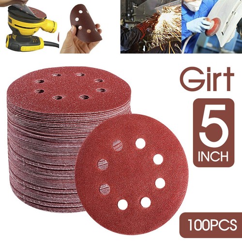 125mm 5" Sanding Discs 8Hole 603000 Grit Orbital Sander Pads