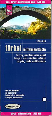 Map of Turkey Mediterranean Coast, Western Turkey, West Riviera, Reise Know How