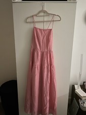 Women’s pink tie-strap maxi dress 