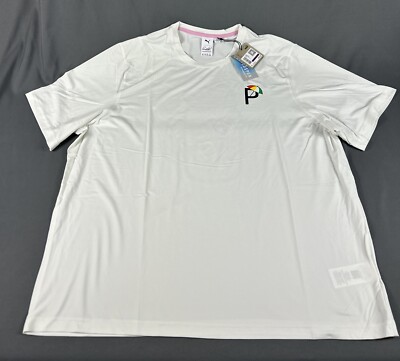 Puma Golf Shirt Tee T-Shirt Cloudspun Arnold Palmer Drinks Print XXL White $35