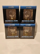 4 Ultra Pro Gold Base Ball Holder Factory Sealed (3)