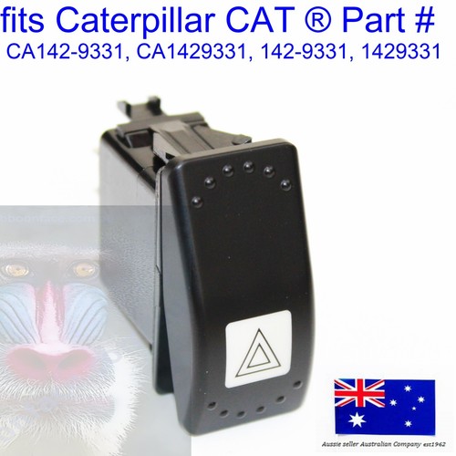 for Caterpillar 142-9331 Hazard Warning Light Rocker Switch 268B 247B 247B3 257B - Foto 1 di 10
