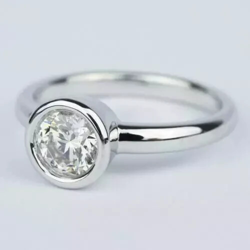2Ct Round Lab Created Diamond Solitaire Engagemen… - image 1