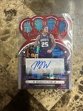 2022-23 Crown Royale Asia Red Die Cut Hornets PJ Washington Jr. Auto