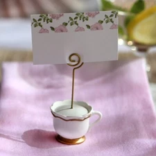 Kate Aspen Tea Time Whimsy Teacup DIY Place Card Holders (Set of 18)