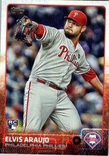 2015 Topps Update #US95 Elvis Araujo Philadelphia Phillies Rookie Card