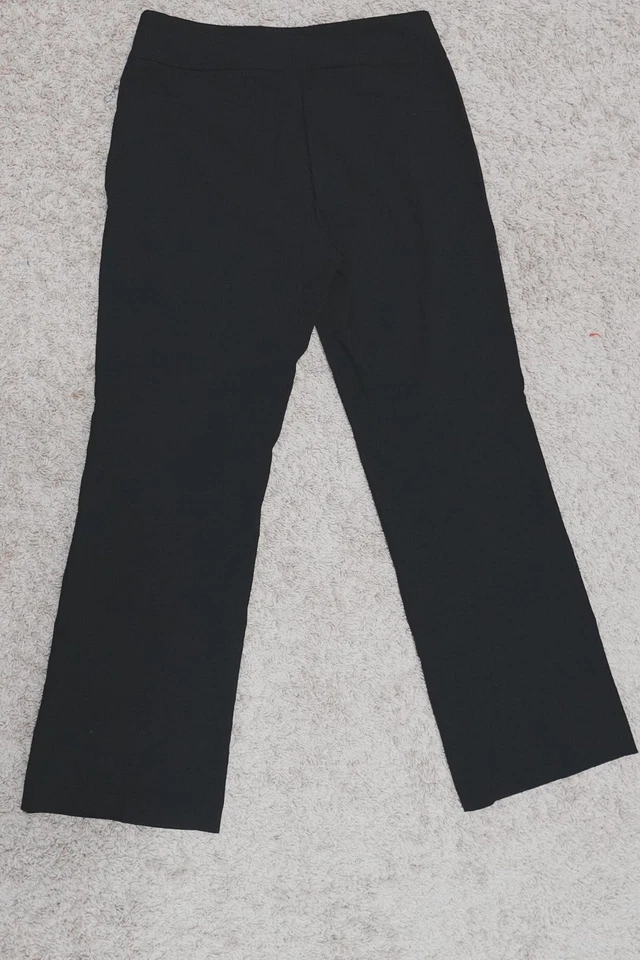 Pantalones de vestir elásticos negros para mujer Roz & Ali talla 8 Foto 3 de 4