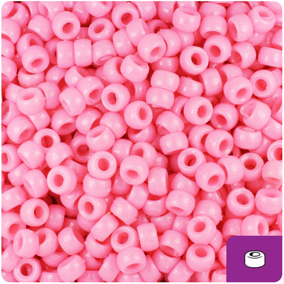 1000 Pony Beads Khaki Opaque 6.5mm Mini Barrel - Craft Beads For Jewelry Making