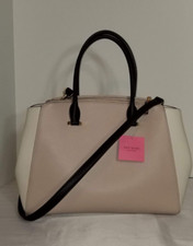 kate spade new york Sydney Double Zip Leather Satchel, Tusk Multi - NWT