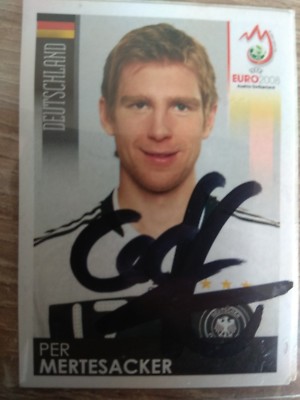 Per Mertesacker Signiert Autogram DFB Deutsche Nationalmannschaft EM 2008 Panini