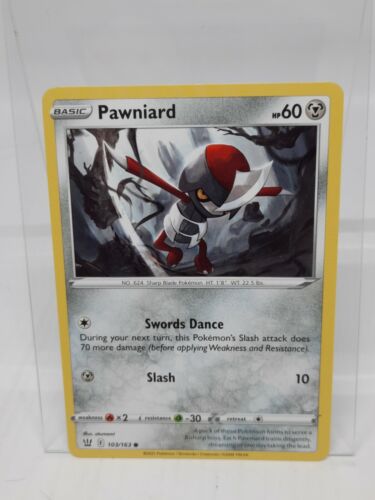 Pawniard 103/163 Spada e scudo: stili di battaglia quasi nuovi Pokémon - Foto 1 di 1