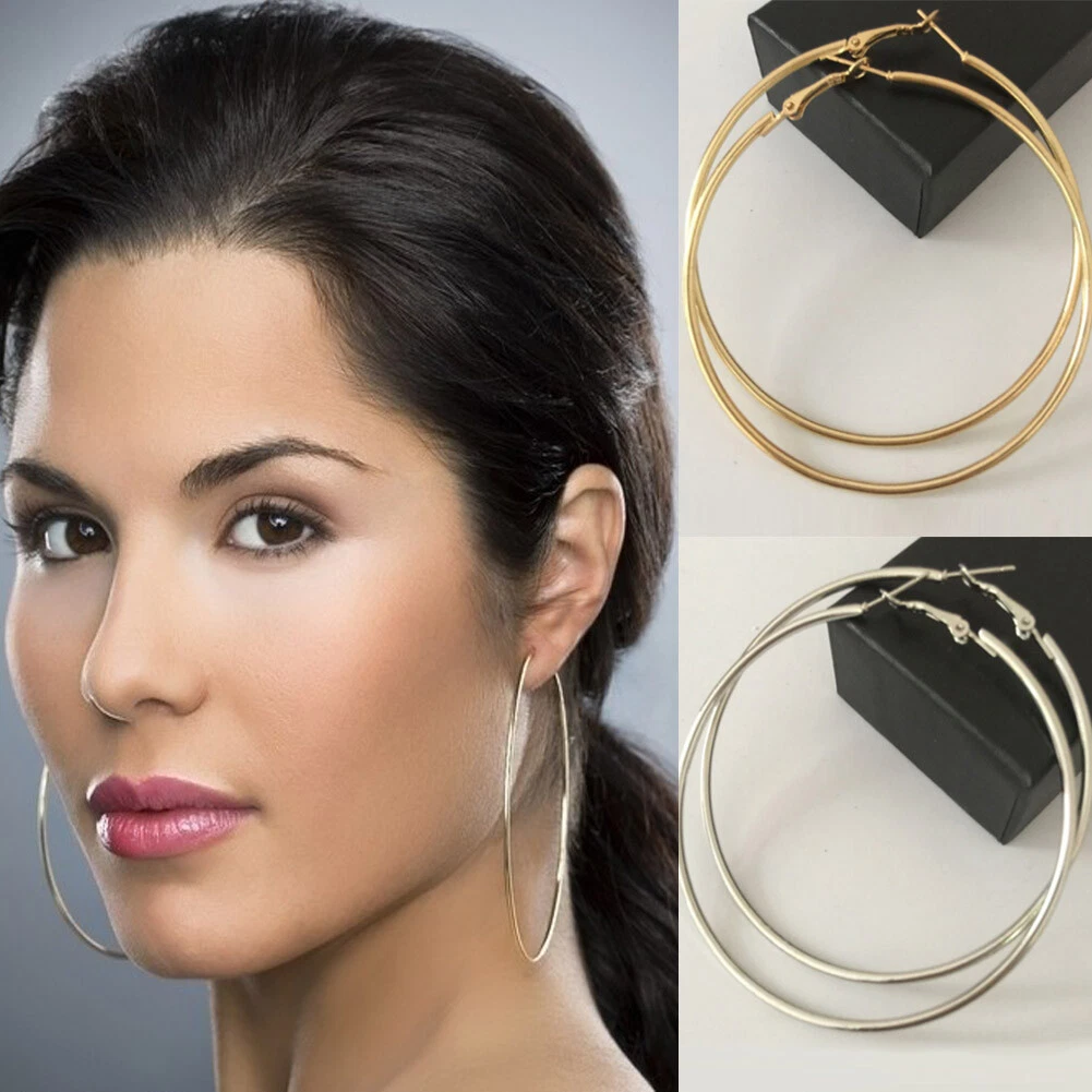 Ladies cheap round earrings