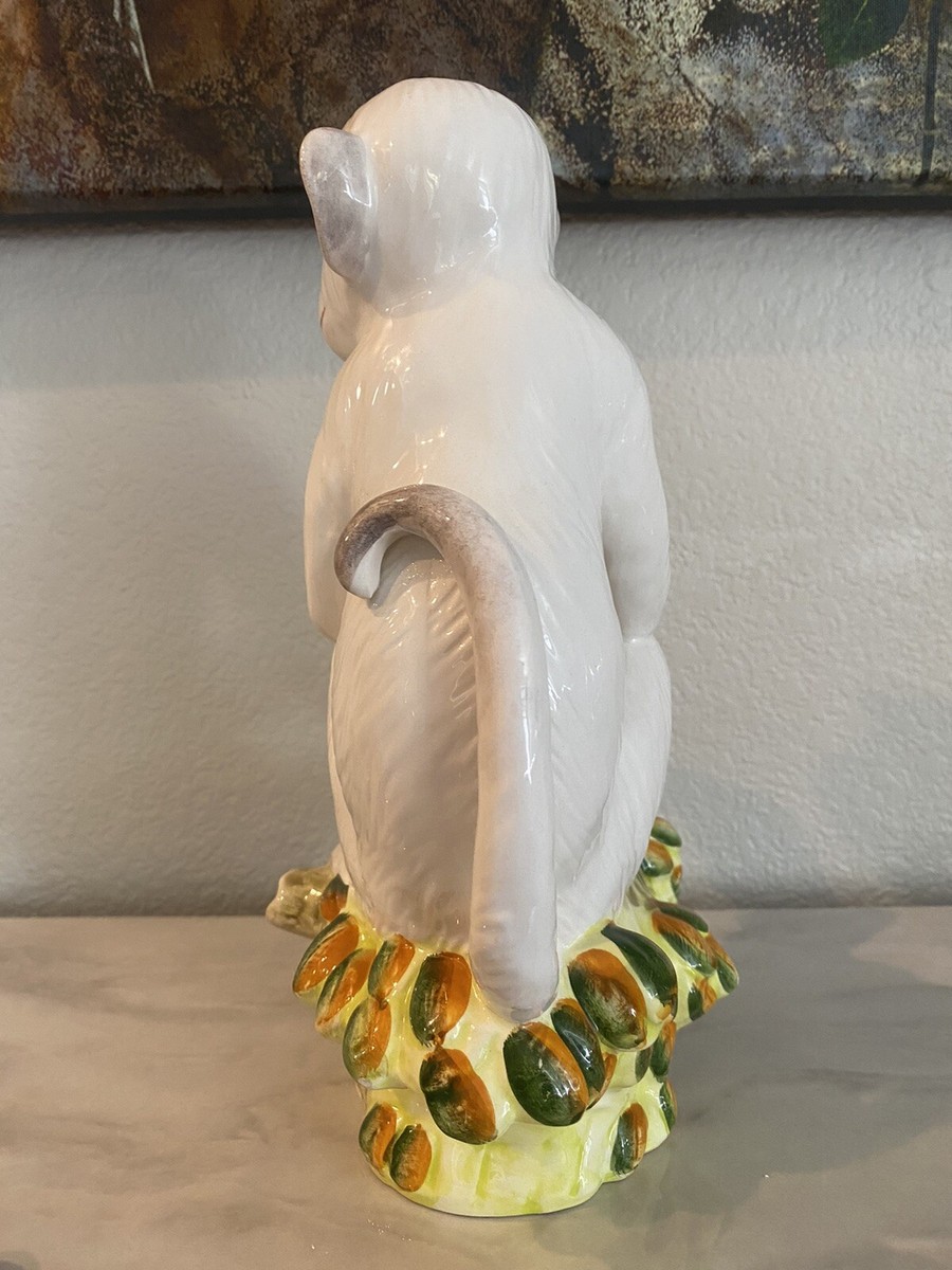 HOLLYWOOD REGENCY Italian Ceramic Monkey DRAPER | eBay