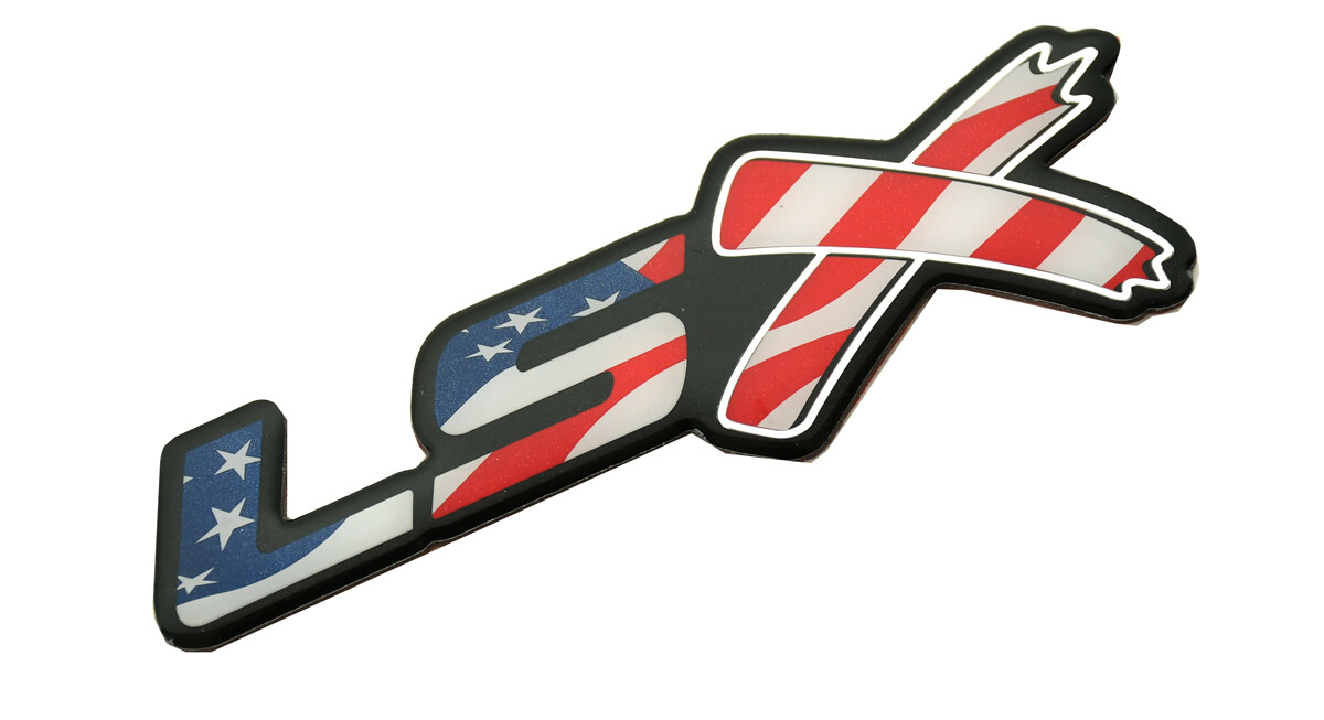 2PCS LSX Side Fender Rear Lid Boot Trunk Emblems 3D Badge of 