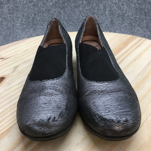 Dansko Shoes Womens 39 Ann Slip On Loafer Flats 6702970297 Pewter Grey Leather - Picture 4 of 21