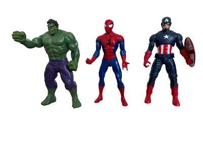 Marvel Figuren Hulk SpiderMan Captain America Helden Set 3er Pack Hasbro F6601