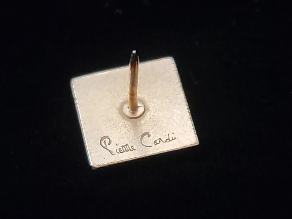 Vintage Pierre Cardin Paris Diamond Accent Tie Tack Pin - Image 3 of 4